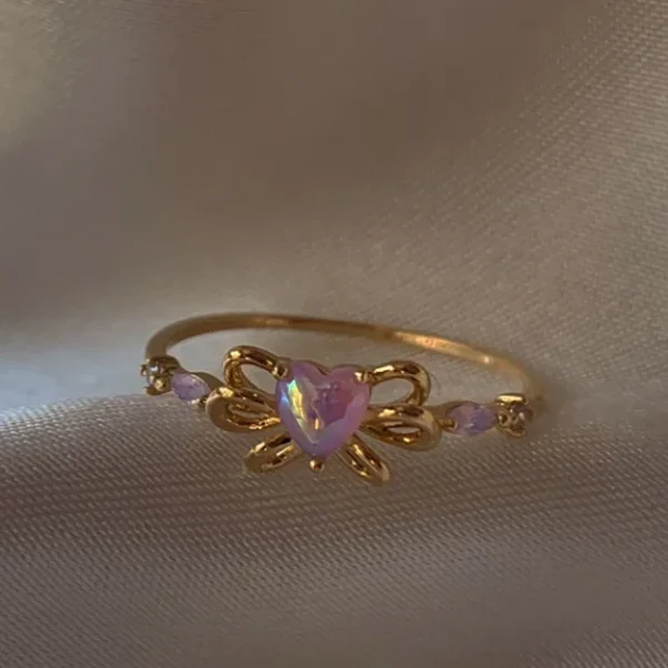 1pc New Y2K ins Cute Colorful Zircon Heart Flower Moon Butterfly For Women Girls Exquisite Fashion Jewelry Gifts - Image 35