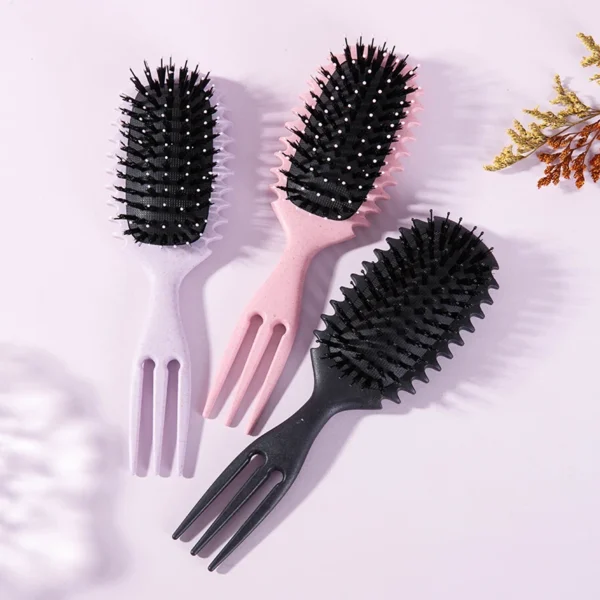 1PC Candy bursh Curly Hair Styling Brush: Defined Curls on Wet Hair- Nylon Bristles Detangling Volumizing Comb for All Hair Type - Image 6