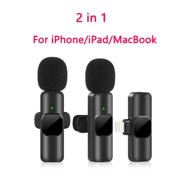 New Wireless Lavalier Microphone Portable Audio Video Recording Mini Mic for iPhone Android Live Broadcast Gaming Phone Mic - Image 19