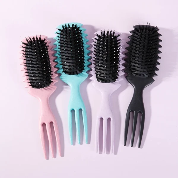 1PC Candy bursh Curly Hair Styling Brush: Defined Curls on Wet Hair- Nylon Bristles Detangling Volumizing Comb for All Hair Type - Image 5