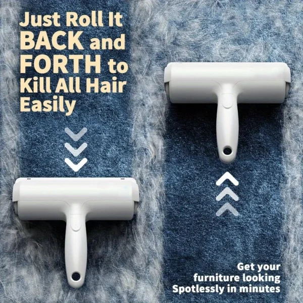 Pet Hair Remover Roller - Dog & Cat Fur Remover with Self-Cleaning Base - Efficient Animal Hair Removal Tool - Perfect for Furni - Image 5