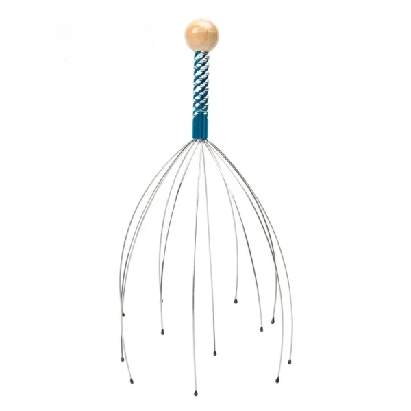 1PC Octopus Head Massager Stainless Steel Engraved Head Relaxer Brain Massage Claw Scalp Scratcher Itch Reliever Random Color - Image 8