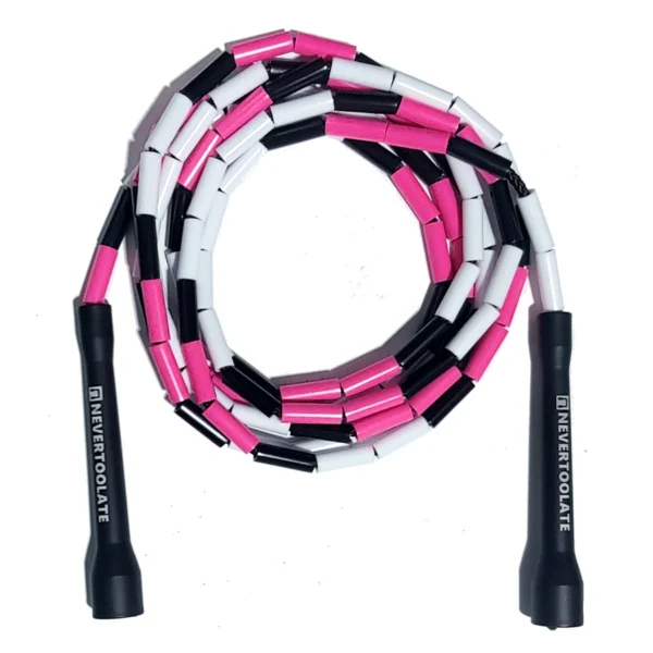 NEVERTOOLATE 4.5MM core 150 gram heavy beaded coach chris  2.9m hard bead beaded rope fitness freestyle skipping jump rope - Image 2