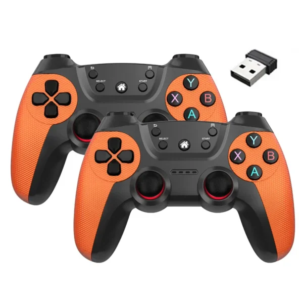NEW Arrivals Wireless 2.4G Double Game Controller Video Game For Game Box Game Stick PC Smart TV Box 2.4G Gamepad Joystick - Image 4