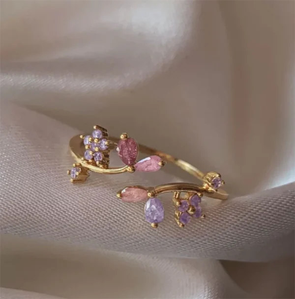 1pc New Y2K ins Cute Colorful Zircon Heart Flower Moon Butterfly For Women Girls Exquisite Fashion Jewelry Gifts - Image 4