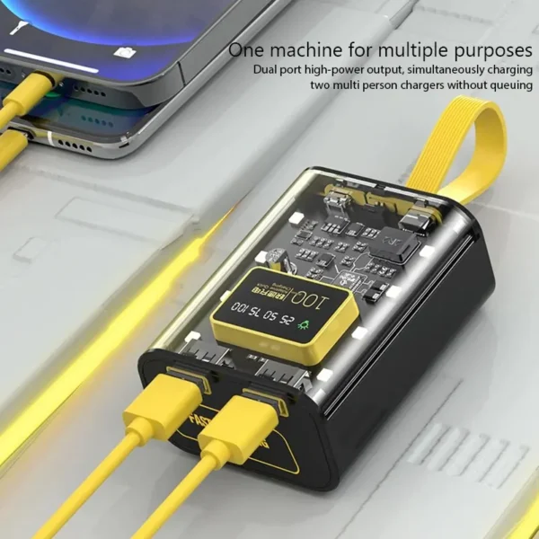 3*18650 Power Bank Cases Battery Storage Box Night Light Dual USB Charge DIY Shell for iPhone Xiaomi 18650 Battery Storage Box - Image 5