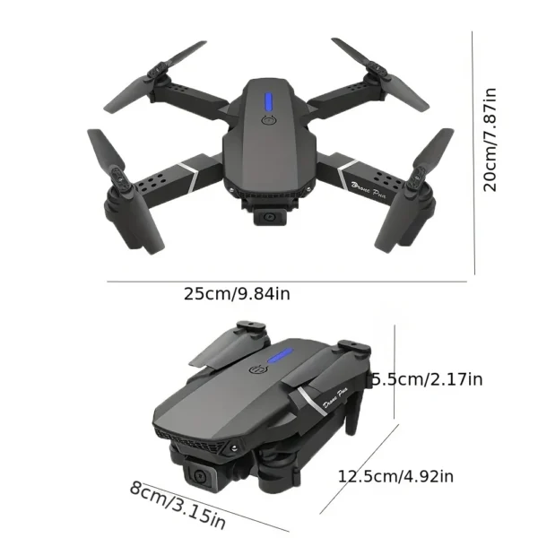 2024 E88Pro RC Drone 4K Professinal With 1080P Wide Angle HD Camera Foldable Helicopter WIFI FPV Height Hold Gift Toy - Image 2