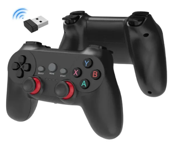 NEW Arrivals Wireless 2.4G Double Game Controller Video Game For Game Box Game Stick PC Smart TV Box 2.4G Gamepad Joystick - Image 7