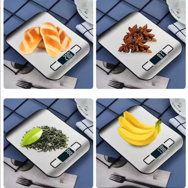 Digital Kitchen Scale LED Display 5kg/1g Stainless Steel Panel Electronic Scales Home Jewelry Food Snacks Weighing Baking Tools - Image 5