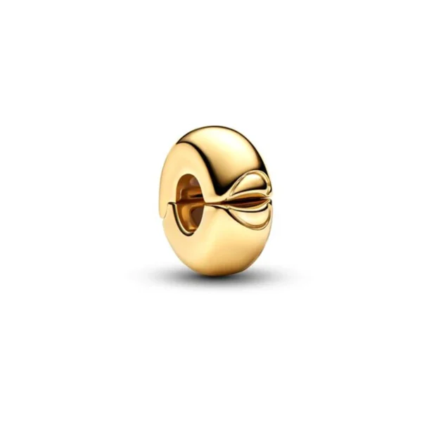 2025 NEW Sparking Gold Plated Charm Beads Fit Original 925 Silver Bracelet DIY Jewelry Gift Bow Double Heart Split Dangle - Image 33