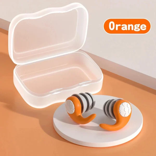 1 Pair Soft Silicone Earplugs - Noise Canceling, Waterproof, Comfortable Fit, for Sleep, Swimming, Creating a Silent Environment - Image 12