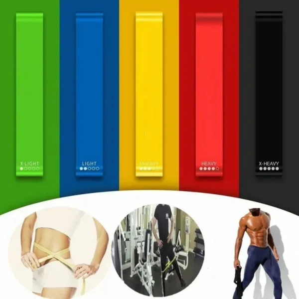 Various Color Yoga Sport Resistance Bands gym equipment TPE Home Fitness Elastic Bands Pilates strength training   workout - Image 5