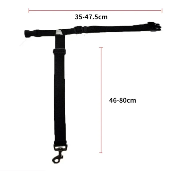 Solid Color Two-in-one Pet Car Seat Belt Nylon Lead Leash Backseat Safety Belt Adjustable Dogs Harness Collar Pet Accessories - Image 6