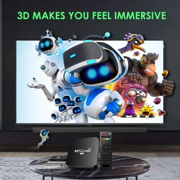 New Smart TV Box MXQ-PRO 4K HD Android 10.0 Smart TV Box 2.4/5G Dual-WIFI 3D Video Media Player Home Theater TV Set-top Box - Image 6