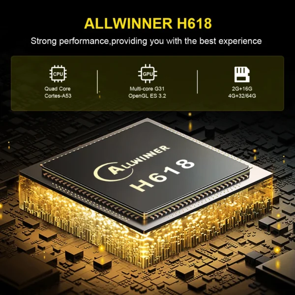 Transpeed Android 12 TV BOX Allwinner H618 Dual Wifi 32G64G Quad Core Cortex A53 Support 8K 4K BT Voice Media player Set top box - Image 2