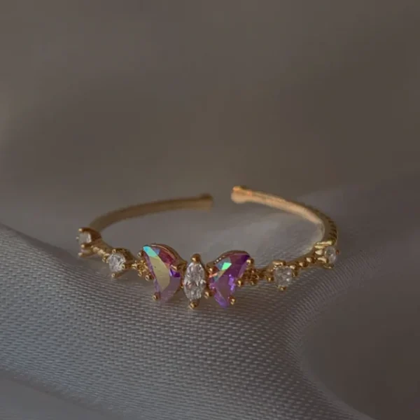 1pc New Y2K ins Cute Colorful Zircon Heart Flower Moon Butterfly For Women Girls Exquisite Fashion Jewelry Gifts - Image 63