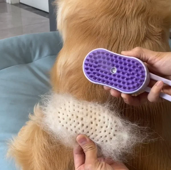 New Pet Spray Comb for Cats and Dogs Pet Electric Spray Hair Removal Comb One Key Spray Anti-Flying Massage Brush, Clean Massage - Image 9