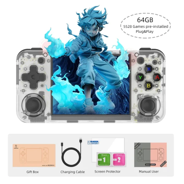 ANBERNIC RG35XX H Hand-held Consoles For Playing Video Games 3.5-inch IPS 640*480 Screen Retro Game Player 3300 mAh 5000+ Games - Image 7