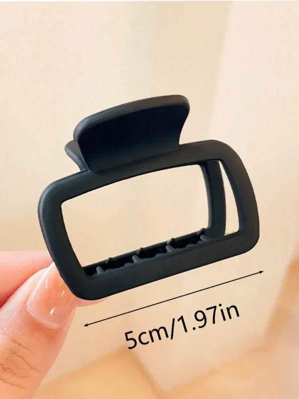 4pcs Women's Square Lightweight Hair Claw Clip Fashionable Elegant Hair Accessory Clip Suitable Hair Styling Makeup - Image 6