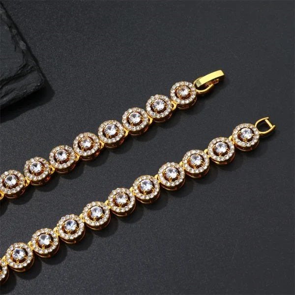 Hip Hop 9MM Iced Out Round Tennis Chain Necklace Bling Full Cubic Zircon Crystal Necklaces for Men Women Jewelry - Image 6