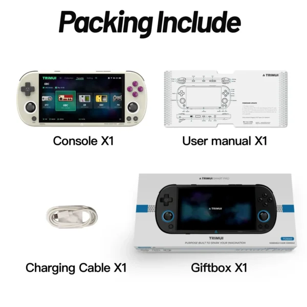Trimui Smart Pro Handheld Game Console 4.96''IPS Screen Linux System Joystick RGB Lighting Smartpro Retro Video Game Player Gift - Image 7
