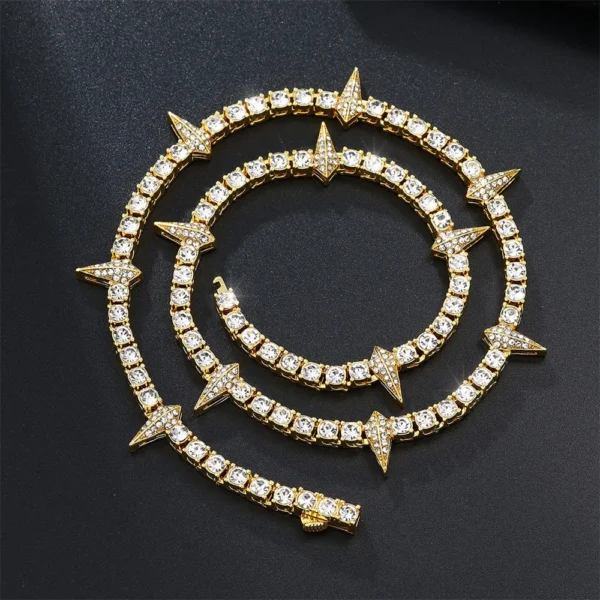 Hip Hop 9MM Iced Out Round Tennis Chain Necklace Bling Full Cubic Zircon Crystal Necklaces for Men Women Jewelry - Image 7