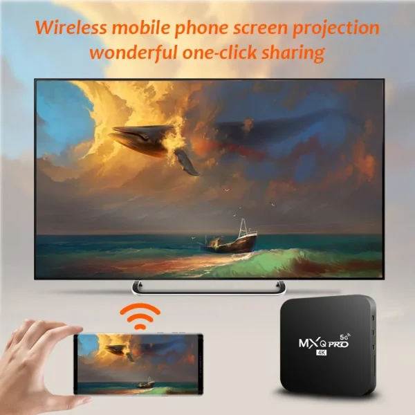 New Smart TV Box MXQ-PRO 4K HD Android 10.0 Smart TV Box 2.4/5G Dual-WIFI 3D Video Media Player Home Theater TV Set-top Box - Image 2