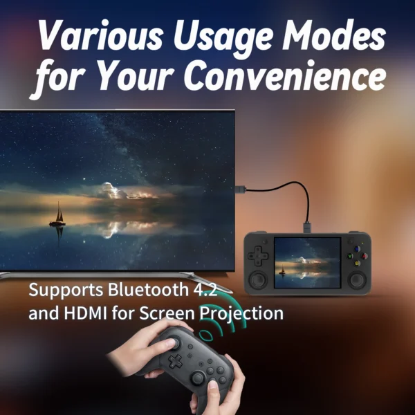 ANBERNIC RG35XX H Hand-held Consoles For Playing Video Games 3.5-inch IPS 640*480 Screen Retro Game Player 3300 mAh 5000+ Games - Image 5