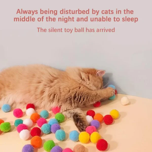 Cat Toys Interactive Launch Training Toy For Pet Kitten Creative Mini Shooting Gun Games Stretch Plush Ball Toys Pet Supplies - Image 3