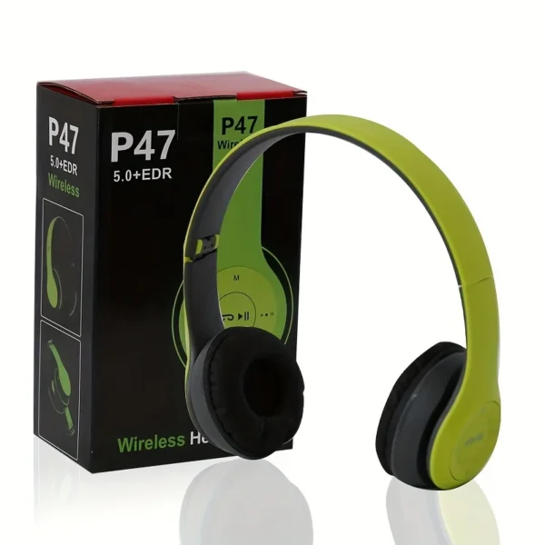 Stereo P47 Headset 5.0 Bluetooth Headset Folding Series Wireless Sports Game Headset for iPhone XiaoMi - Image 6