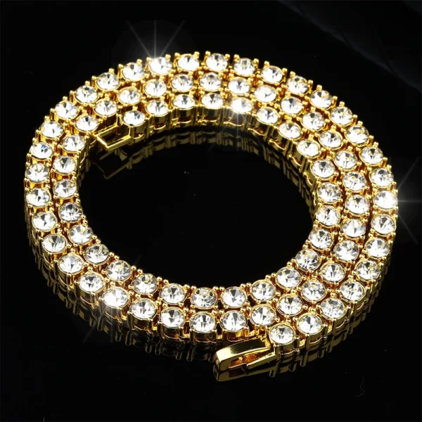 Hip Hop 9MM Iced Out Round Tennis Chain Necklace Bling Full Cubic Zircon Crystal Necklaces for Men Women Jewelry - Image 9