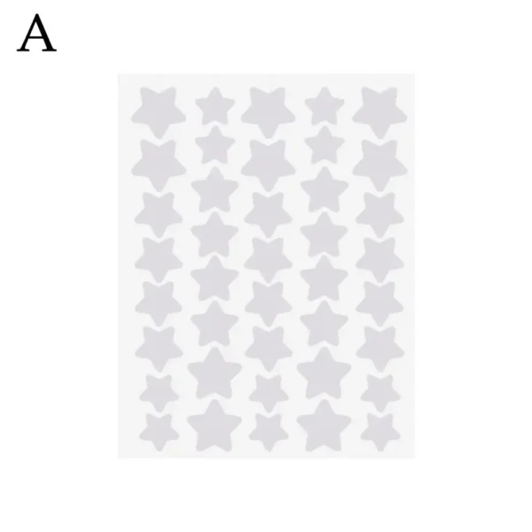 40pcs Colorful PE Pimple Patches Cute Star Shaped Pimple Cover Sticker Invisible Pimple Cover Removal Pimple Patch - Image 9