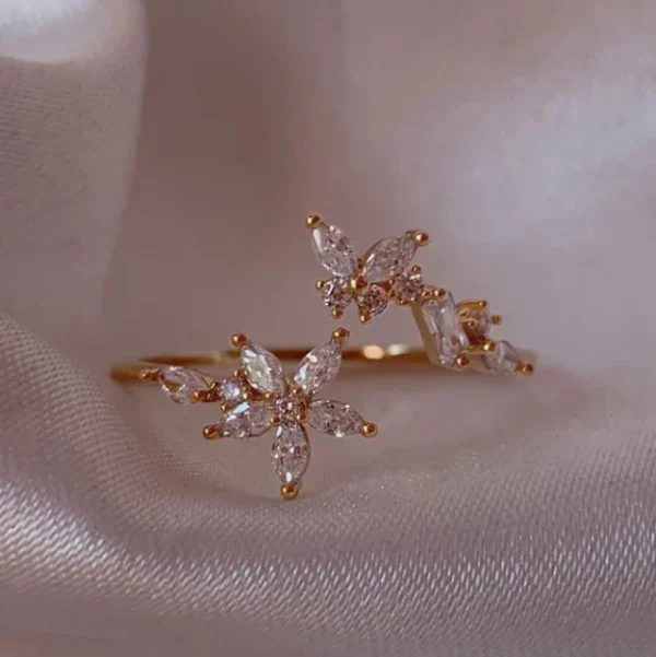 1pc New Y2K ins Cute Colorful Zircon Heart Flower Moon Butterfly For Women Girls Exquisite Fashion Jewelry Gifts - Image 23