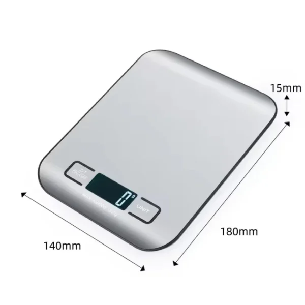 Digital Kitchen Scale LED Display 5kg/1g Stainless Steel Panel Electronic Scales Home Jewelry Food Snacks Weighing Baking Tools - Image 6