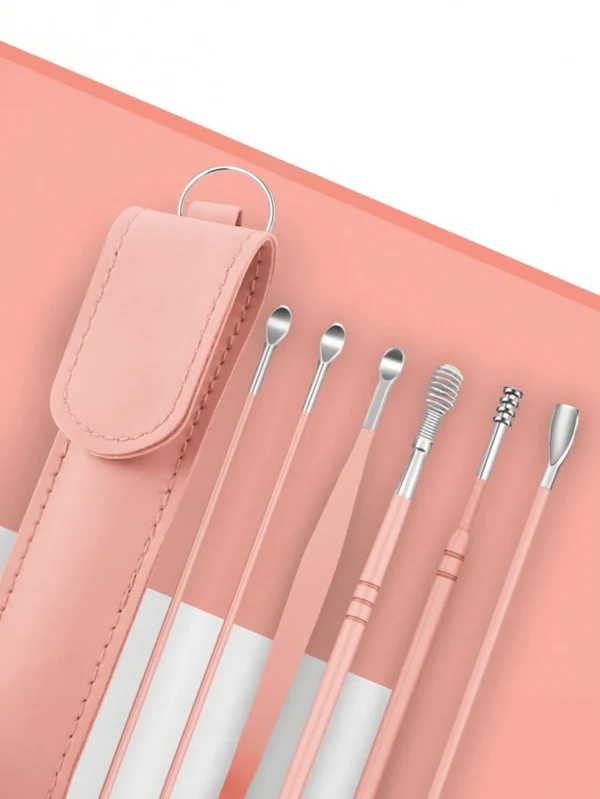 Ear Cleaning Tool Stainless Steel Ear Pick Kit &1Pc Storage Bag Earwax Remover Tool - Image 9