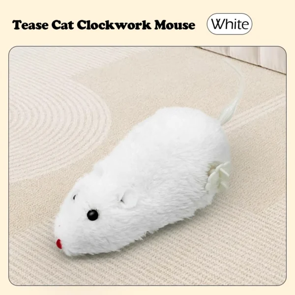 Cat Toys Clockwork Simulation Mouse No Batteries Durable Indoor Cat Hi-Lo Relieve Boredom Interactive Plush Toys Pet Toys - Image 9