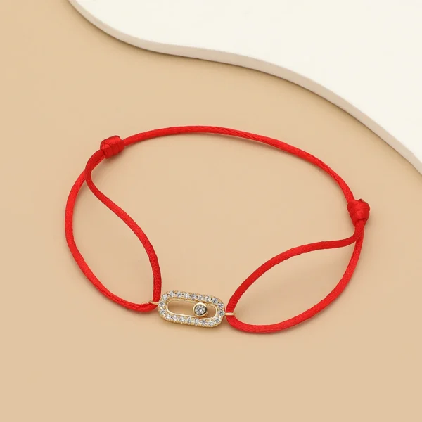 Adjusted Size Can Move Stone Multiple colors Rope Woven bracelet For Women And Men Fashion Jewelry 2024 New Bracelets Woman - Image 8