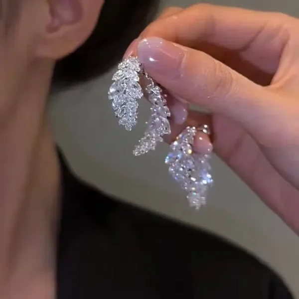 Fashion Luxury Geometric Dangle Drop Earrings for Women Wedding Party Jewelry Accessories Gorgeous Cubic Zirconia Bridal Brincos - Image 21