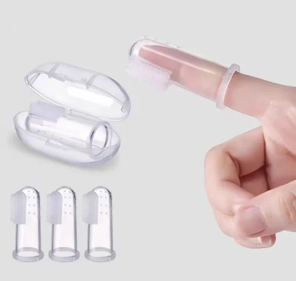 Silicone Soft Pet Finger Cuff Toothbrushes Dog Brush Bad Breath Tartar Teeth Care Tool Cat Cleaning Scrub Silicagel Pet Supplies - Image 4