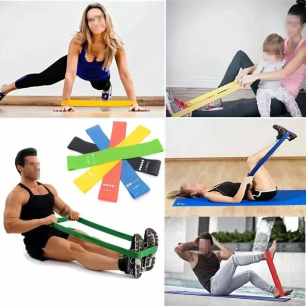 Various Color Yoga Sport Resistance Bands gym equipment TPE Home Fitness Elastic Bands Pilates strength training   workout - Image 2