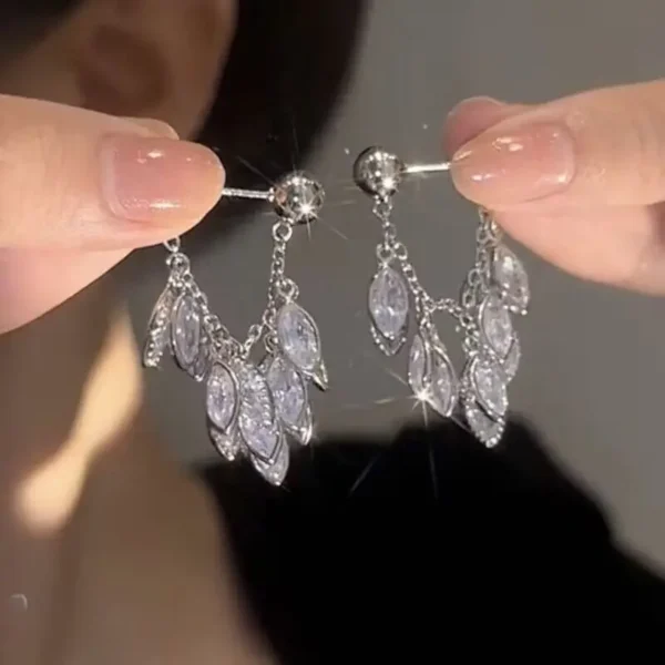 Fashion Luxury Geometric Dangle Drop Earrings for Women Wedding Party Jewelry Accessories Gorgeous Cubic Zirconia Bridal Brincos - Image 19