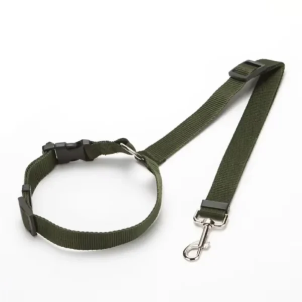 Solid Color Two-in-one Pet Car Seat Belt Nylon Lead Leash Backseat Safety Belt Adjustable Dogs Harness Collar Pet Accessories - Image 11