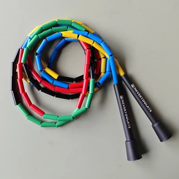 NEVERTOOLATE 4.5MM core 150 gram heavy beaded coach chris  2.9m hard bead beaded rope fitness freestyle skipping jump rope - Image 14