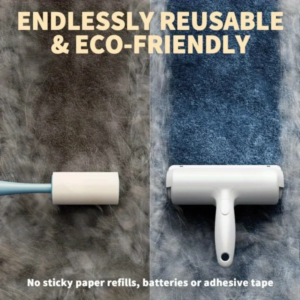 Pet Hair Remover Roller - Dog & Cat Fur Remover with Self-Cleaning Base - Efficient Animal Hair Removal Tool - Perfect for Furni - Image 6