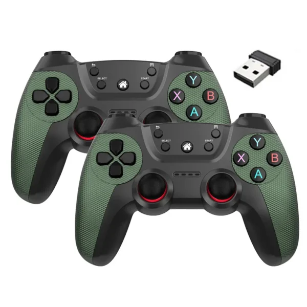 NEW Arrivals Wireless 2.4G Double Game Controller Video Game For Game Box Game Stick PC Smart TV Box 2.4G Gamepad Joystick - Image 5