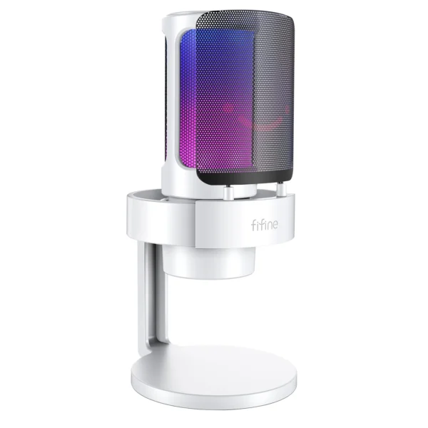 FIFINE USB Microphone for Recording and Streaming on PC and Mac,Headphone Output and Touch-Mute Button,Mic with 3 RGB Modes -A8 - Image 9