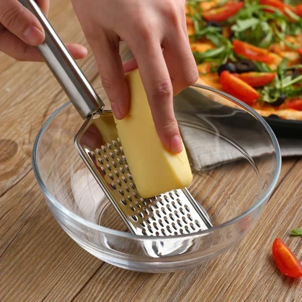 Stainless Steel Handheld Cheese Grater Multi-PurposeKitchen Food Graters for Chocolate Butter Fruit Vegetable Kitchen Items - Image 2